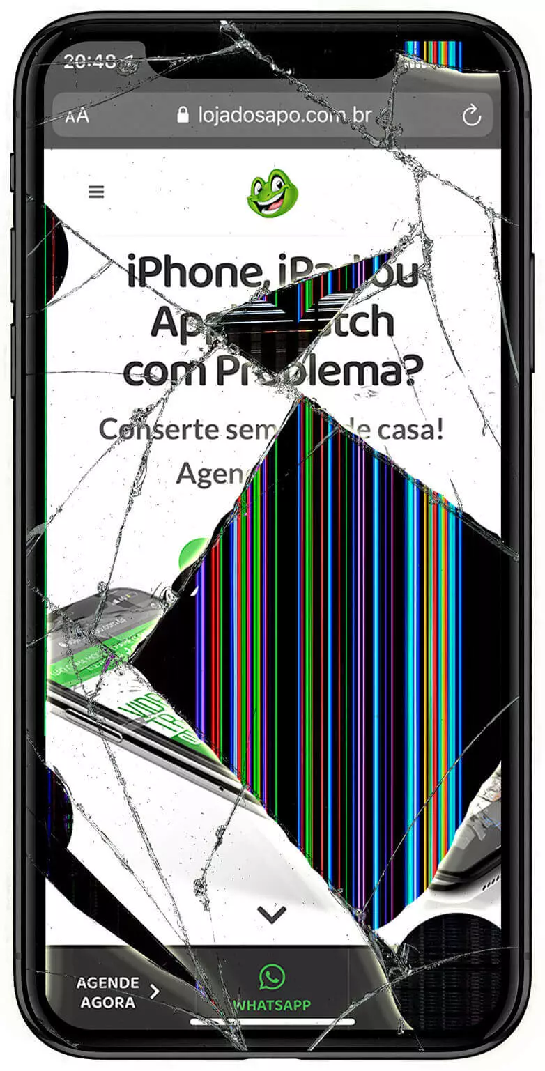 iPhone com defeito